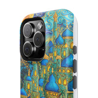 Blue & Gold Fantasy City Phone Case