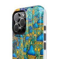 Blue & Gold Fantasy City Phone Case