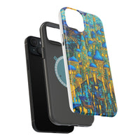 Blue & Gold Fantasy City Phone Case