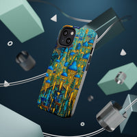 Blue & Gold Fantasy City Phone Case