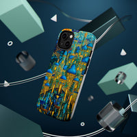 Blue & Gold Fantasy City Phone Case