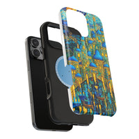 Blue & Gold Fantasy City Phone Case