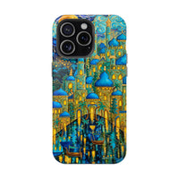 Blue & Gold Fantasy City Phone Case