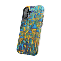 Blue & Gold Fantasy City Phone Case