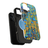 Blue & Gold Fantasy City Phone Case