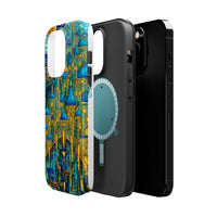 Blue & Gold Fantasy City Phone Case
