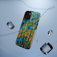Blue & Gold Fantasy City Phone Case