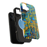 Blue & Gold Fantasy City Phone Case