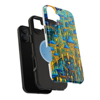 Blue & Gold Fantasy City Phone Case