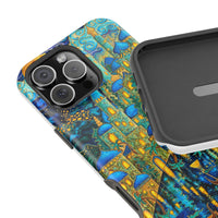 Blue & Gold Fantasy City Phone Case