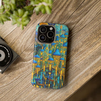 Blue & Gold Fantasy City Phone Case